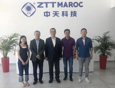 全國政協(xié)常委林毅夫視察中天摩洛哥工廠，擘畫中非通信建設(shè)合作新藍(lán)圖